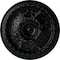 Ekena Millwork Stockport Ceiling Medallion (Fits Canopies up to 6 1/4"), Hand-Painted Jet Black, 28"OD x 2 3/4"P CM28STBLF - alternate 1